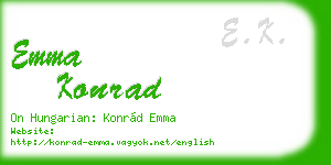 emma konrad business card