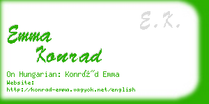 emma konrad business card